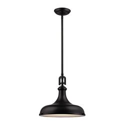 100W 1-Light Pendant in Oil Rubbed Bronze
