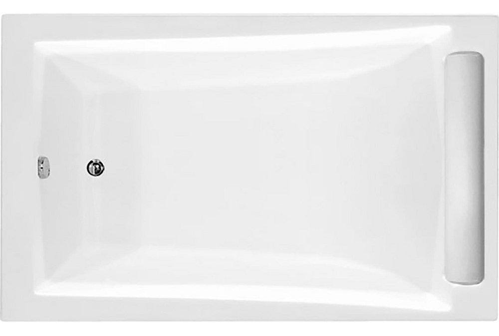 Hydro Systems White 70-3/4 x 34 in. Drop-In Bathtub with End Drain 