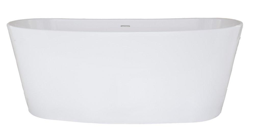 Hydro Systems White 66 x 32 in. Oval Whirlpool Bathtub with Thermal Air System and Center Drain 