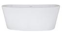 Hydro Systems White 66 x 32 in. Oval Whirlpool Bathtub with Thermal Air System and Center Drain 