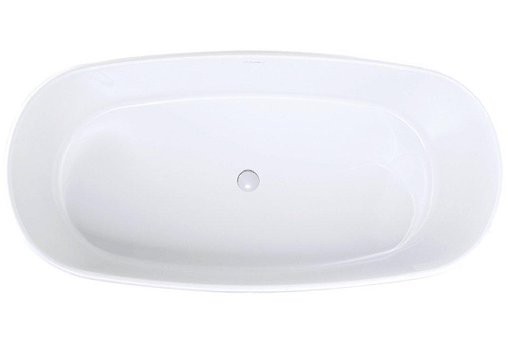 Hydro Systems White 66 x 32 in. Oval Whirlpool Bathtub with Thermal Air System and Center Drain 