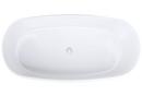 Hydro Systems White 66 x 32 in. Oval Whirlpool Bathtub with Thermal Air System and Center Drain 