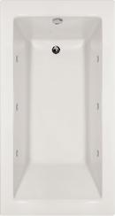 60 in. x 34 in. Whirlpool Alcove Bathtub with Left Drain in White
