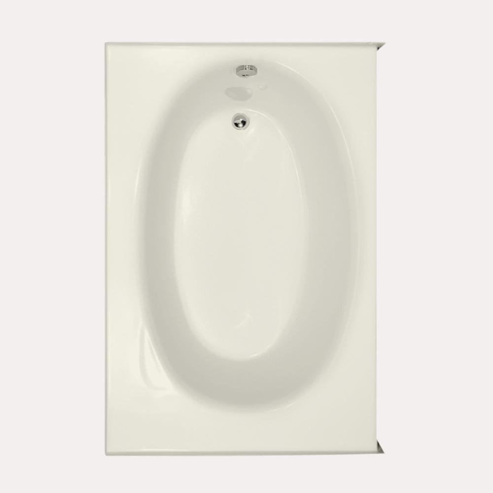Hydro Systems Biscuit 60 x 42 in. Drop-In Bathtub with Right Drain 