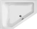 60 x 48 in. 60 gal Acrylic and Reinforced Fiberglass Corner Drop-In Bathtub with Right Drain in White
