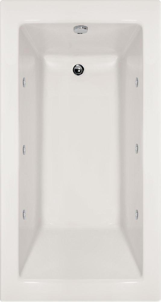 Hydro Systems White 72 x 32 in. Whirlpool Alcove Bathtub Right Drain 
