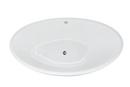 Hydro Systems Biscuit 66 x 36 in. 85 gal Acrylic and Fiberglass Oval Freestanding Bathtub with Center Drain 