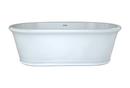 67-1/2 x 35-1/2 in. Oval Whirlpool Bathtub with Thermal Air System and Center Drain in White