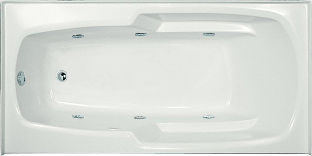 Hydro Systems Biscuit 60 x 32 in. Combo Drop-In Bathtub with End Drain 