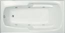 Hydro Systems Biscuit 60 x 32 in. Combo Drop-In Bathtub with End Drain 
