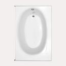 Hydro Systems White 60 x 42 in. Drop-In Bathtub with Right Drain 