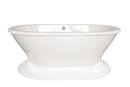Hydro Systems White 70 x 40 in. Acrylic and Reinforced Fiberglass Oval Bathtub 