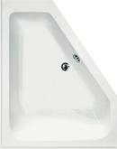 60 x 48 in. Acrylic and High Density Fiberglass Corner Whirlpool Bathtub with Thermal Air in Biscuit