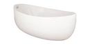 Hydro Systems White 66 x 36 in. 85 gal Acrylic and Fiberglass Oval Freestanding Bathtub with Center Drain 