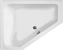 60 x 48 in. Corner Whirlpool Bathtub with Left Drain with Combo System and Rear Drain in White