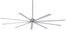 Minka Aire Brushed Nickel 30.48W 9-Blade Ceiling Fan with 96 in. Blade Span 