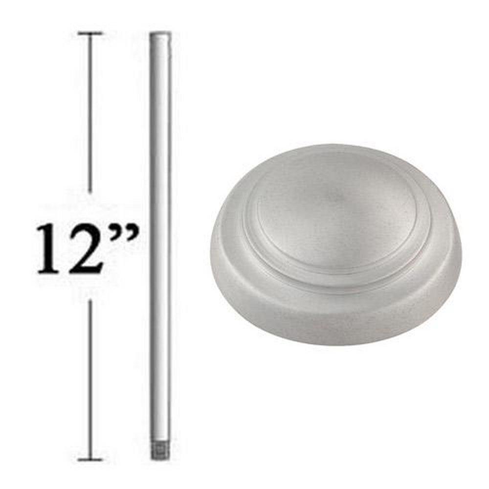 Minka Aire Brushed Aluminum 12 in. Downrod 