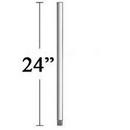 24 in. Ceiling Fan Downrod in Brushed Aluminum