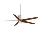Minka Aire Brushed Nickel/Dark Walnut 56 in. 4-Blade Ceiling Fan 