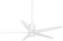 56 in. 4-Blade Ceiling Fan in Flat White