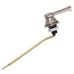 Elongated Toilet in Satin Nickel