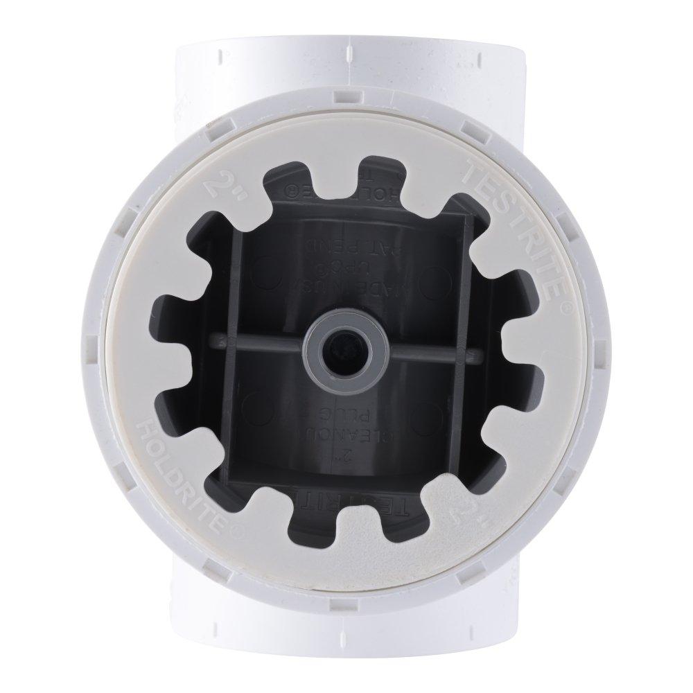 HoldRite&trade; White PVC Cleanout DWV Tee 