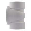 HoldRite&trade; White Plug DWV PVC Cleanout Tee with Nylon Plug and Spanner Ring 