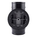 HoldRite&trade; Black No-Hub Straight and DWV PVC Tee with Spanner Ring and Plug 