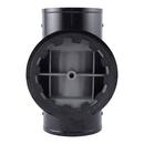 HoldRite™ Black No-Hub Straight and DWV PVC Tee with Spanner Ring and Plug 