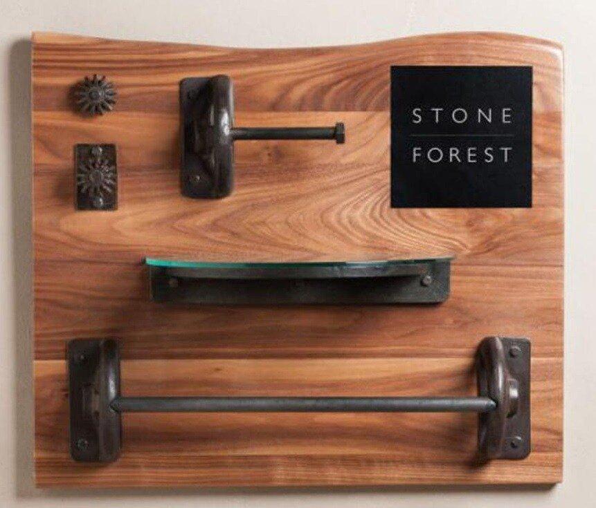 Stone Forest Iron Industrial Shelf 