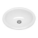 Self-rimming/Drop-in and Undermount Bathroom Sink in White