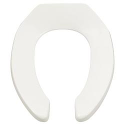 Elongated Open Front Toilet Seat in White