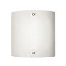 13W 1-Light Wall Mount Sconce with Frosted Glass in Brushed Nickel