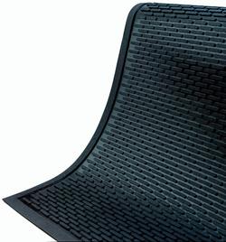 3 in. x 5 ft. Nitrile Indoor and Outdoor Mat in Black