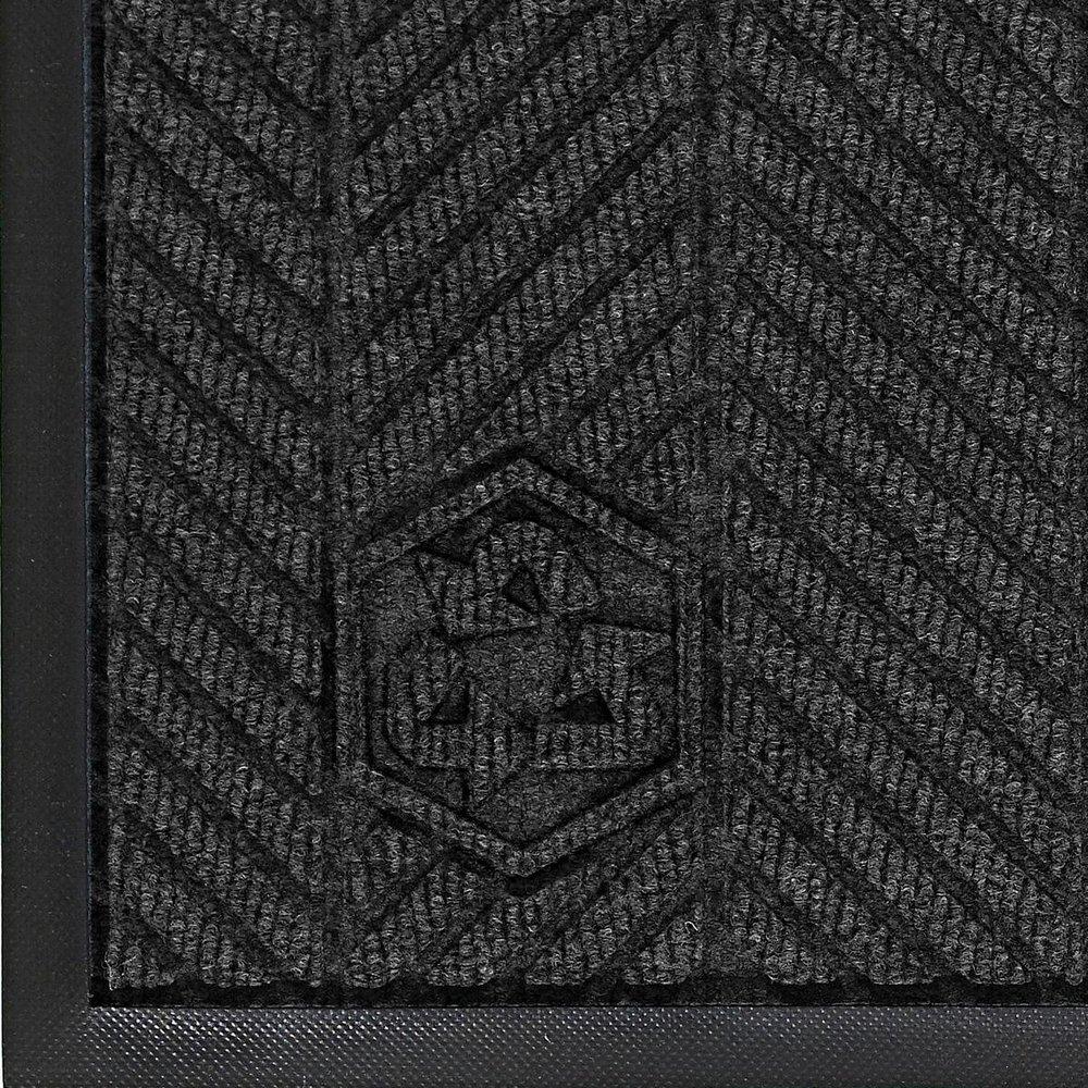 M+A Matting Black Smoke 6 ft. Indoor or Outdoor Mat 