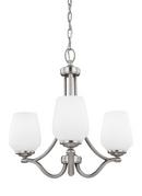 Seagull Lighting Satin Nickel 3-Light 75W Medium E-26 Base Chandelier 