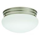 Lithonia Lighting Polished Brushed Nickel 9 in. LED Mushroom Fixture 