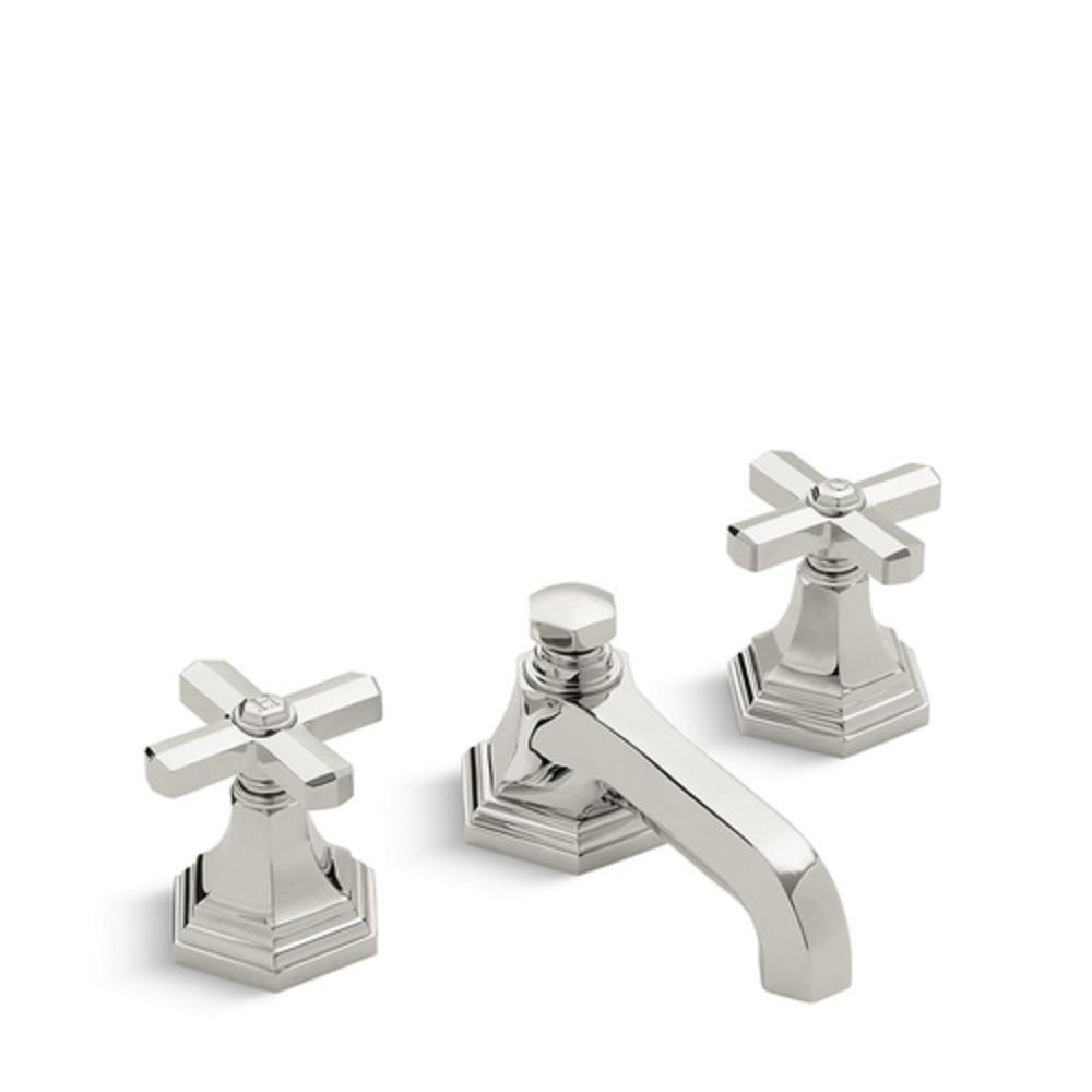 Kallista Nickel Silver Two Handle Widespread Bathroom Sink Faucet 