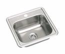 PROFLO® Stainless Steel 15 x 15 in. 1 Hole Drop-in Stainless Steel Bar Sink