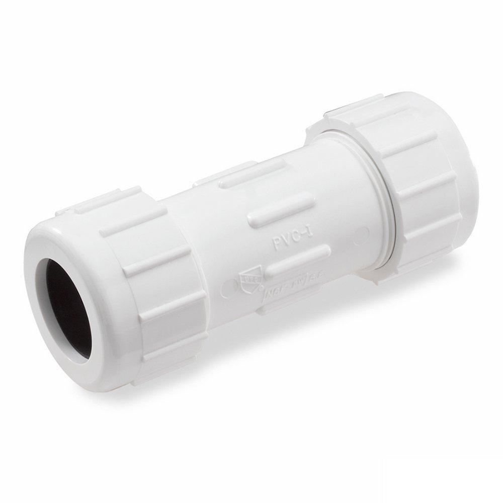 American Granby IPS Straight PVC Compression Coupling with Buna-N Gasket Seal 
