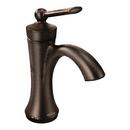 Moen Oil Rubbed Bronze Single Handle Monoblock Bathroom Sink Faucet with Metal Pop-Up Drain Assembly 