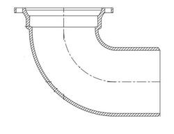 6 in. Mechanical Joint Global Cement-lined Ductile Iron C153 Short Body 5-5/8 Degree Bend
