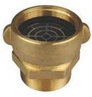 2-1/2 in. FNST x 3 in. MPT Brass Swivel Adapter with Debris Screen