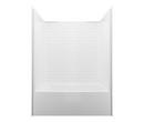 60 in. x 43-1/4 in. Tub & Shower Unit in White with Right Drain