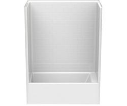60 in. x 33-1/4 in. Tub & Shower Unit in White with Left Drain