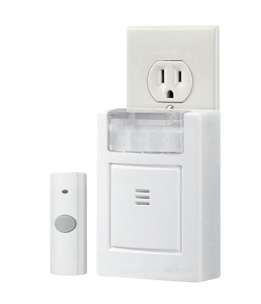 Broan White Plug-In Door Chime Kit with Strobe Light 