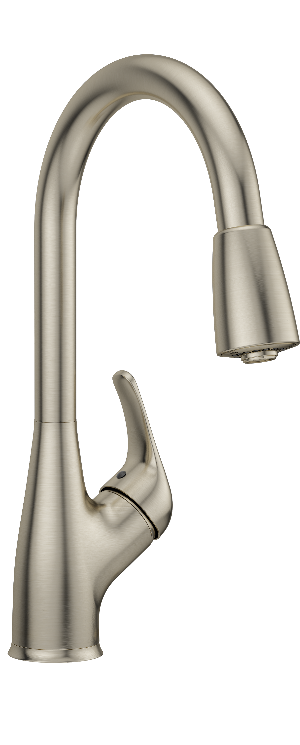 PROFLO&reg; Brushed Nickel Single Handle Pull Down Kitchen Faucet 