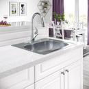 PROFLO&reg; Chrome Single Handle Pull Down Kitchen Faucet with Three-Function Spray 