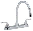 PROFLO&reg; Chrome Two Handle Kitchen Faucet with 3 Faucet Holes 