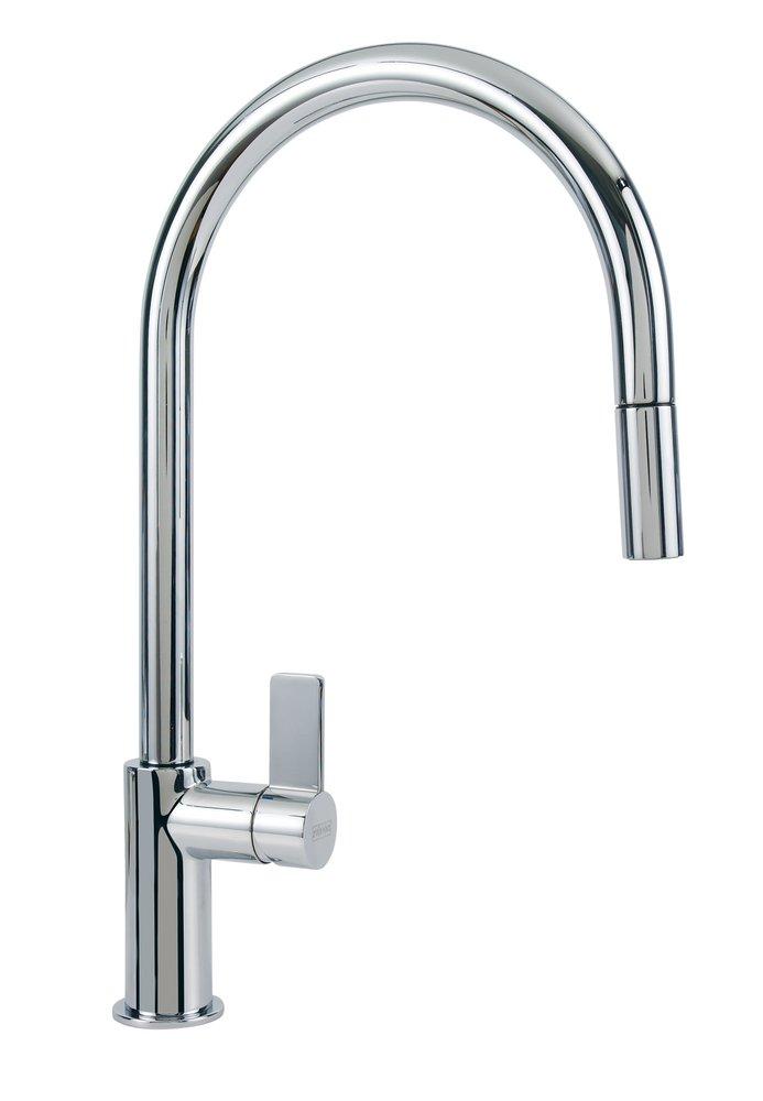 Franke Polished Chrome Single Handle Pull Down Kitchen Faucet 